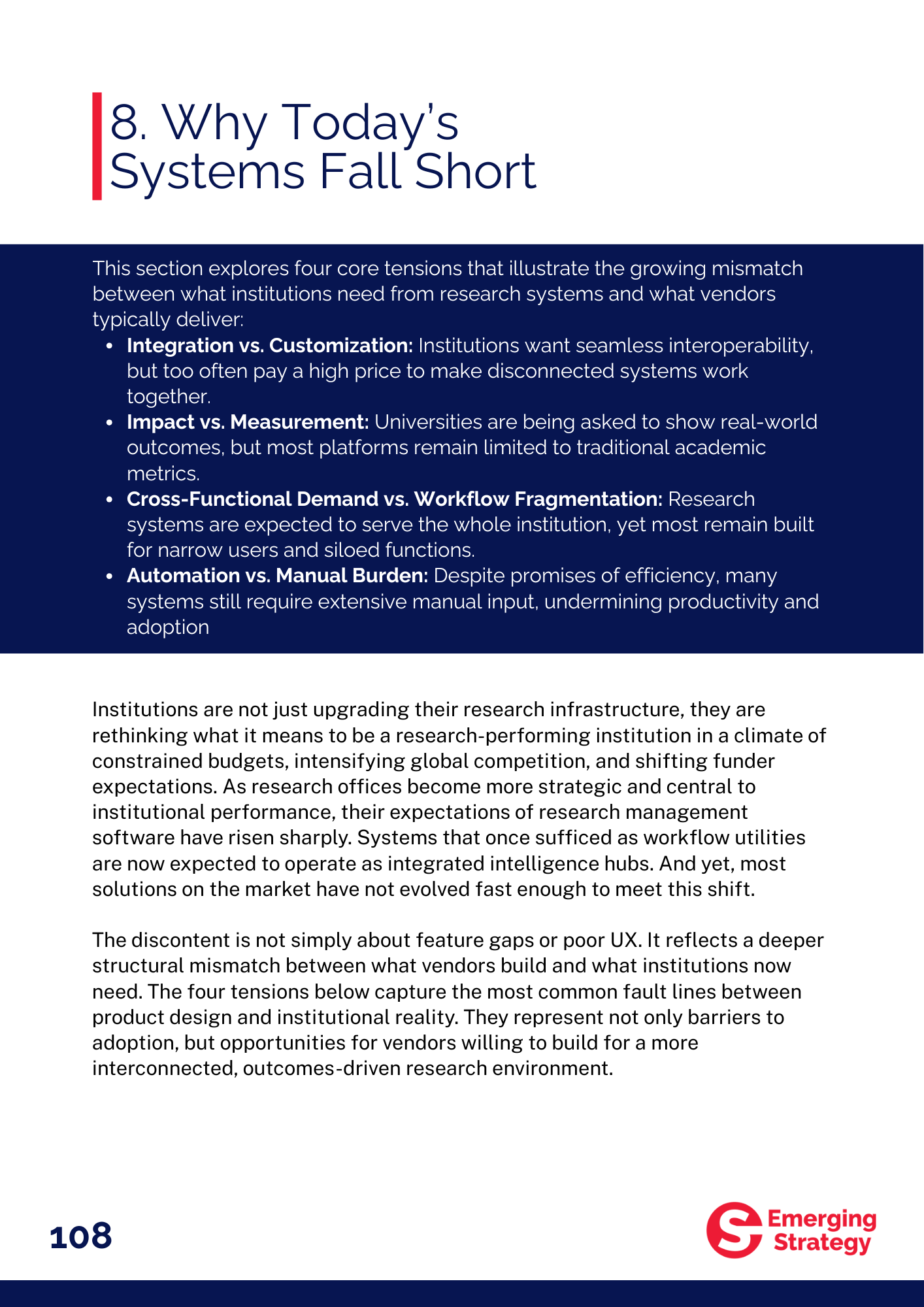 Report & Expert Briefing - Understanding Institutional Demand in Research Management Software: Where to Play, What Matters and Who Matters