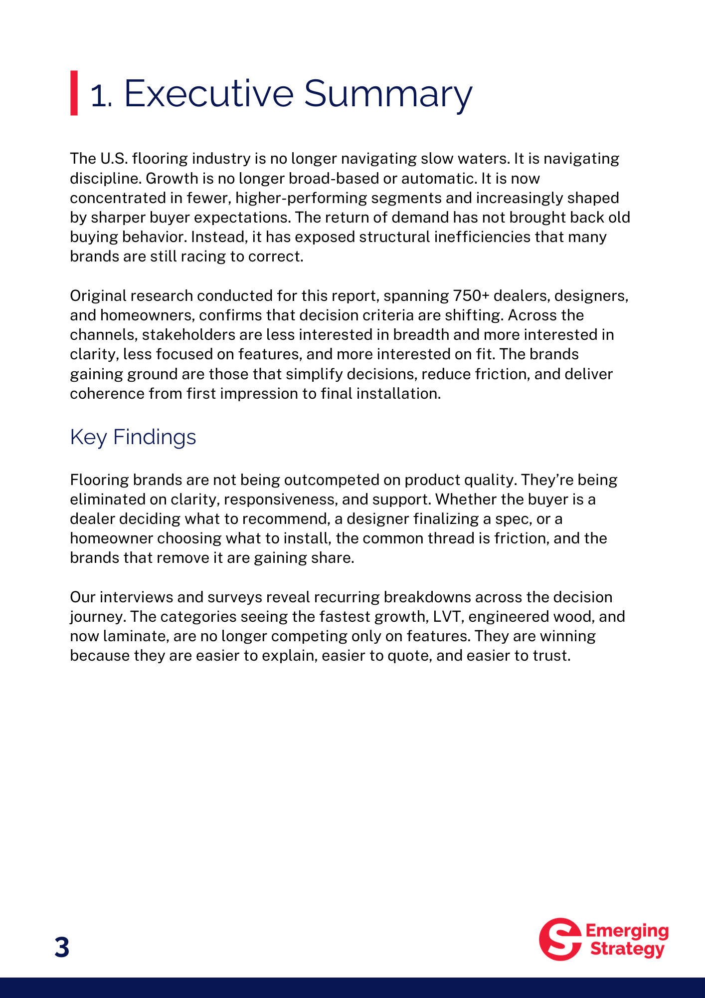 Report - The Evolving Landscape of Residential Flooring in the U.S.: Dealer, Designer & Homeowner Insights