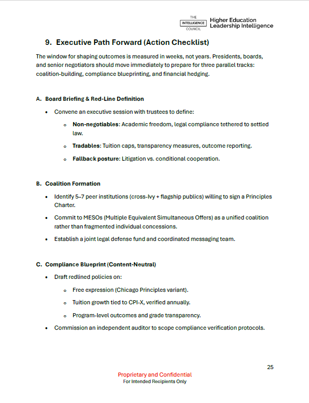 Sign, Stall, Sue: How to Approach the Compact for Academic Excellence in Higher Education